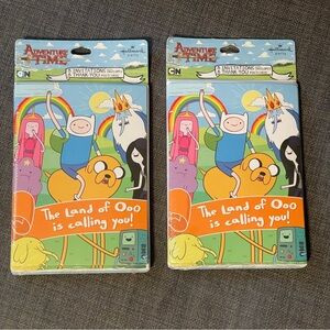 NOS Adventure Time Birthday Party Invitations & Thank You Notes Lot of 2